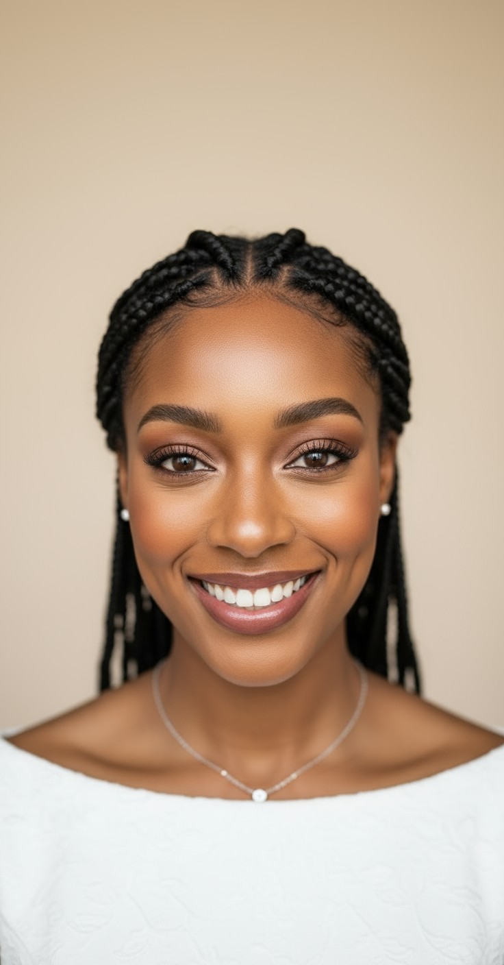 After Front Braid Hairstyle